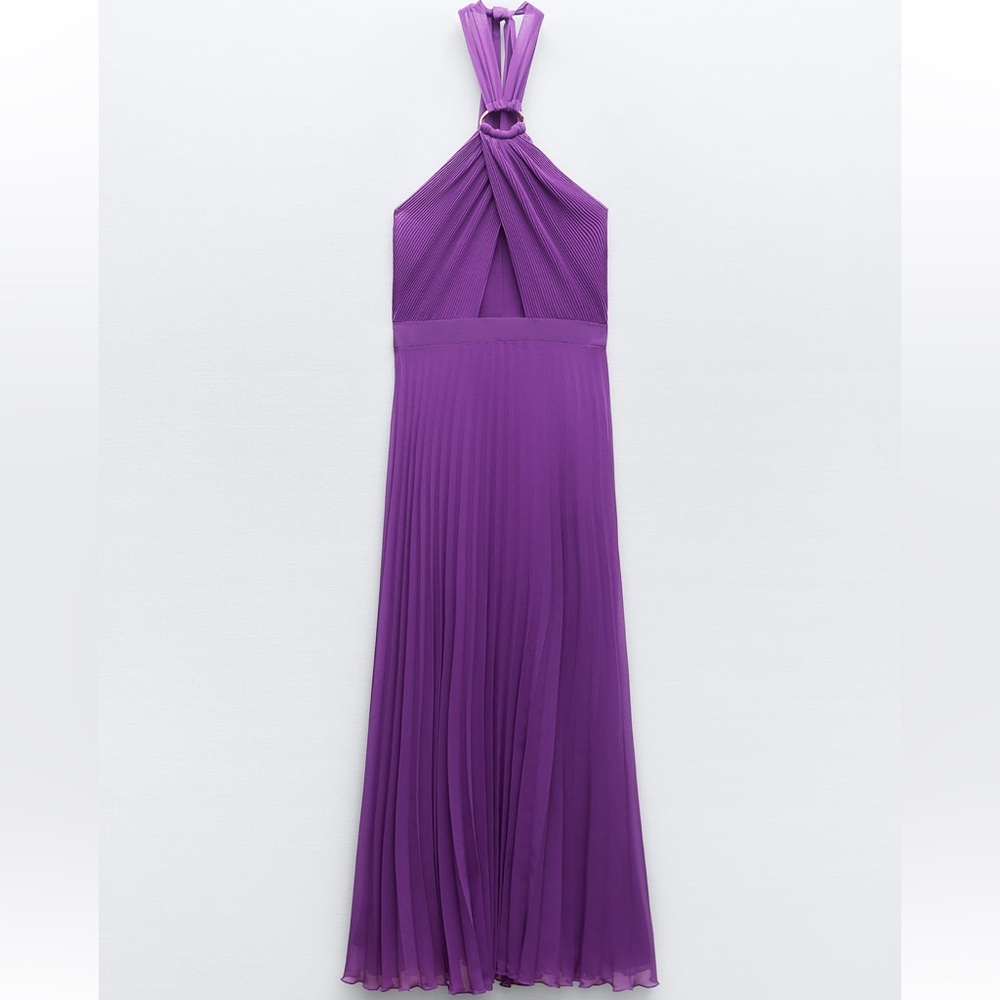Zara Cutout Pleated Dress (s)